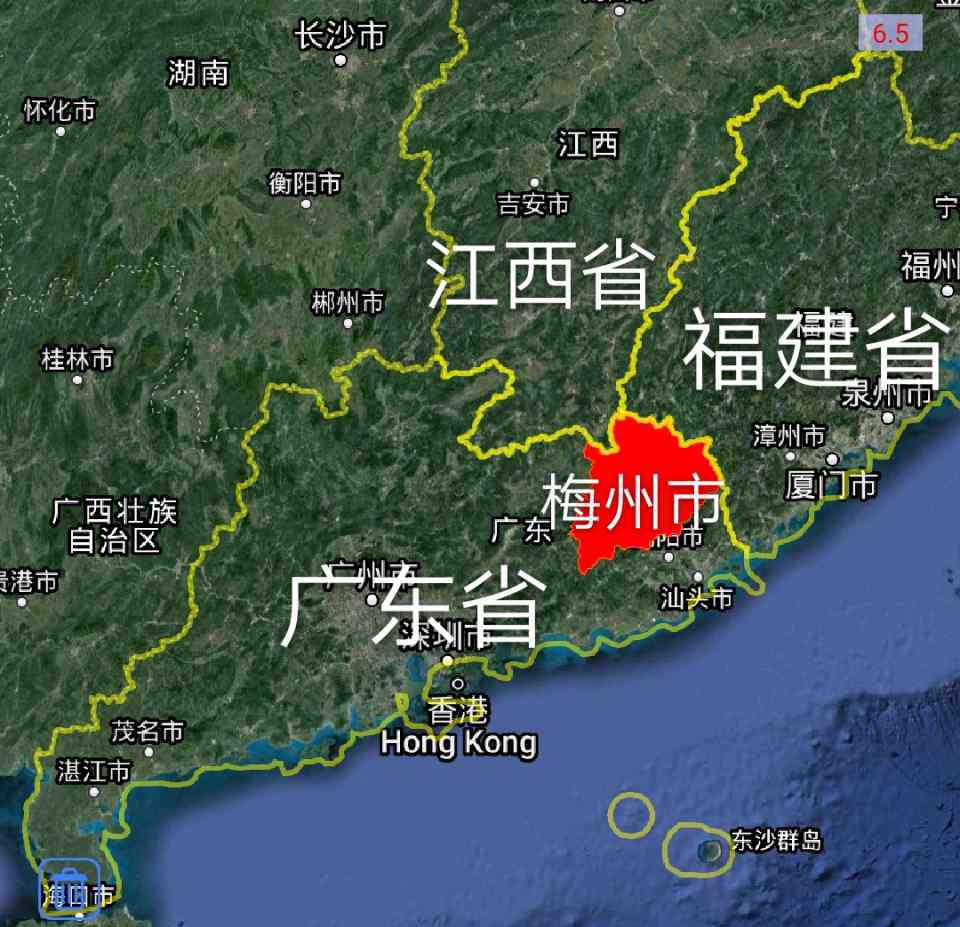 平遠(yuǎn)縣屬于哪個(gè)市 梅州市2區(qū)5縣1市，建成區(qū)面積排名，最大是梅江區(qū)，最小是大埔縣