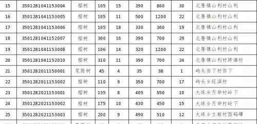 筆筒樹 平潭全區(qū)共有31株古樹名木 最老一株已有330歲