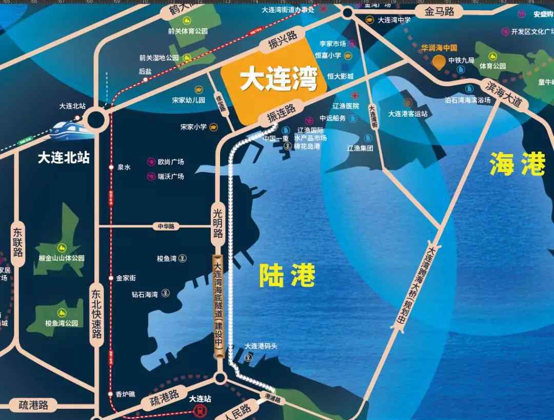 大連灣海底隧道 大連灣與中山區(qū)的距離只有15分鐘？大連灣海底隧道最新進(jìn)展！