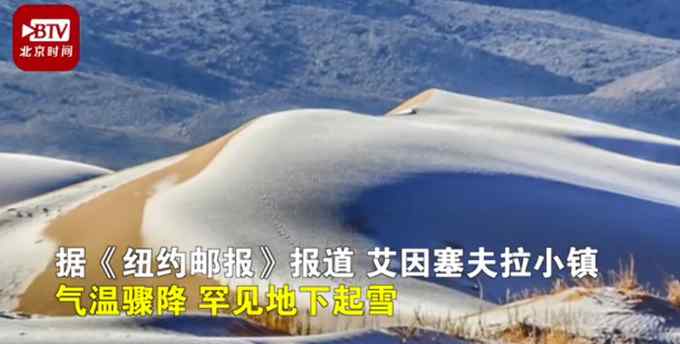 罕見！駱駝在撒哈拉沙漠雪中漫步 網(wǎng)友：沙漠都能留住雪花了？