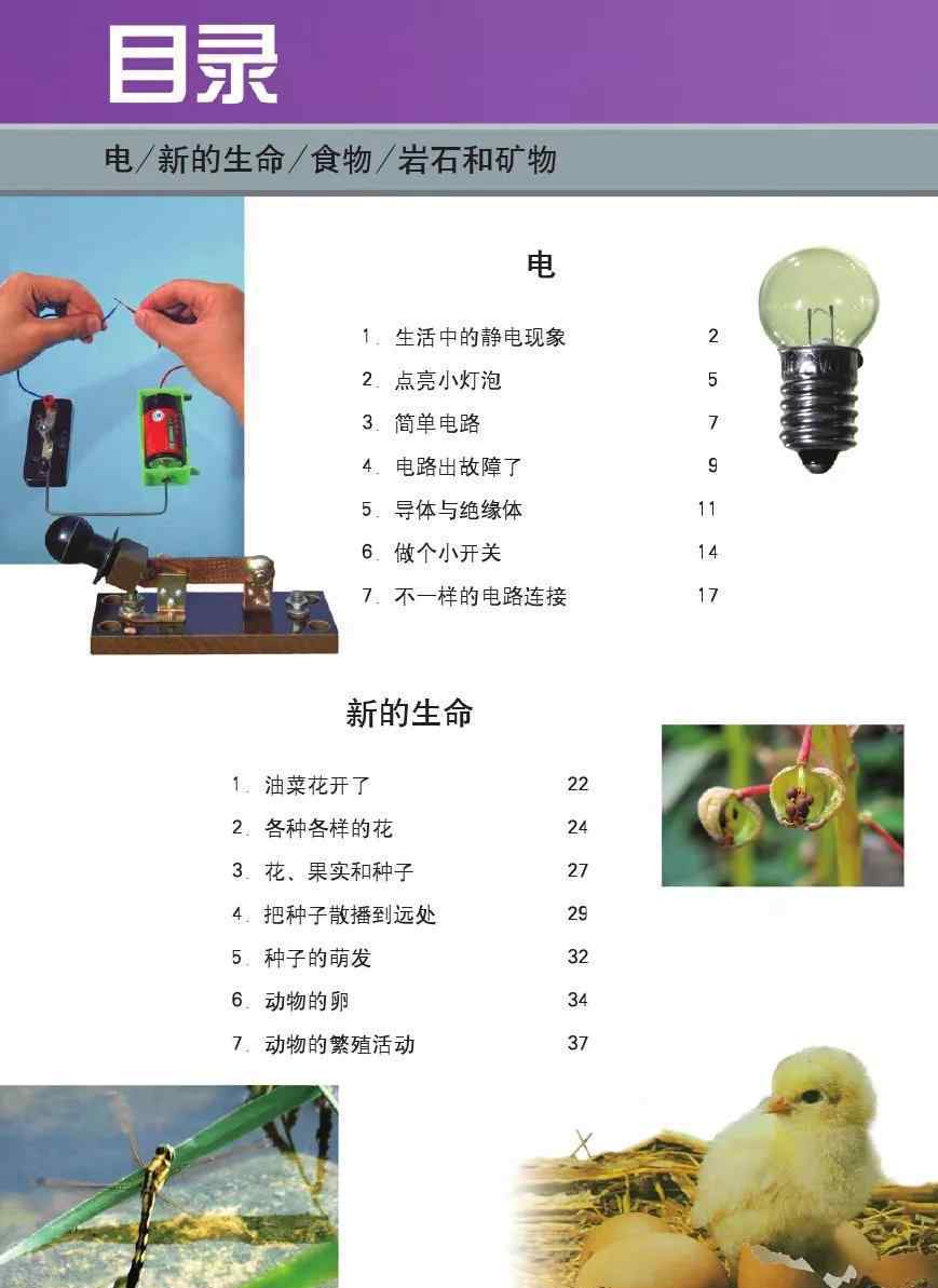 四年級下冊科學(xué)書內(nèi)容 教科版四年級科學(xué)下冊電子課本