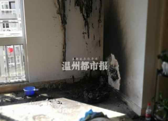 電動車充電爆炸 溫州一市民給電動車電池充電 清晨突然爆炸起火