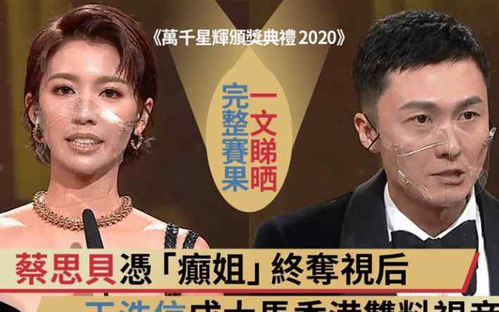 踩過界2 恭喜！TVB視帝視后出爐！王浩信二奪視帝感謝妻子，蔡思貝憑《踩過界2》奪視后