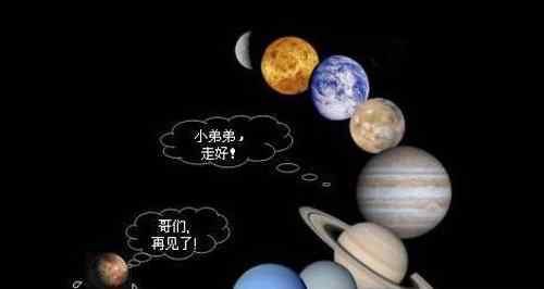 太陽系九大行星 太陽系九大行星排列，八大行星+被開除的冥王星