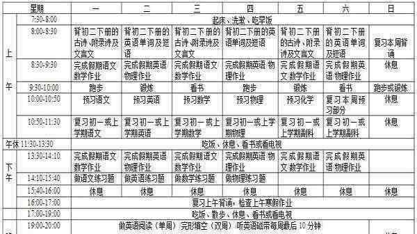 小學學霸作息時間表 看完學霸的作息時間表，才知道差距這么大，網(wǎng)友：越努力越幸運