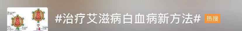 第一例艾滋病治愈 世界首例！治療艾滋病白血病的新方法上熱搜！他卻看不到了……