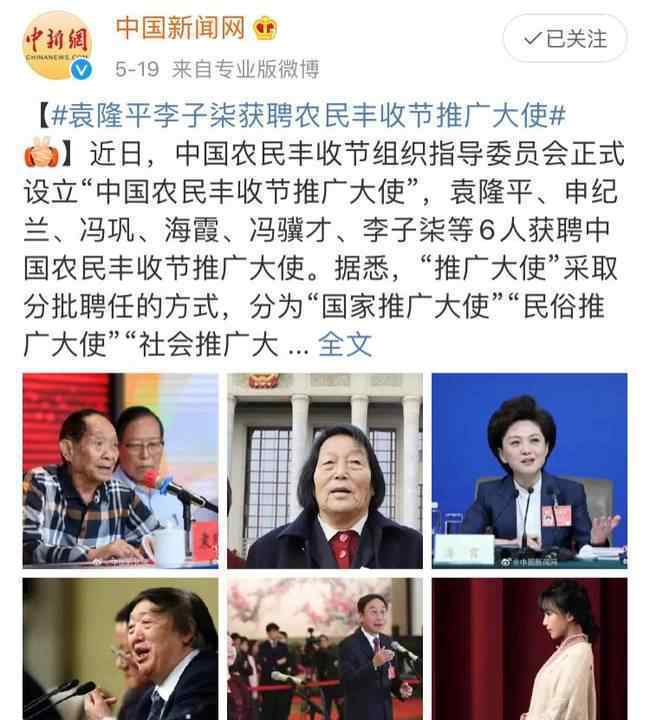 李子柒與袁隆平同上熱搜后被惡評!