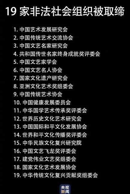 別被騙！北京取締19家非法社會(huì)組織 名單公布 網(wǎng)友：名字還挺糊弄人