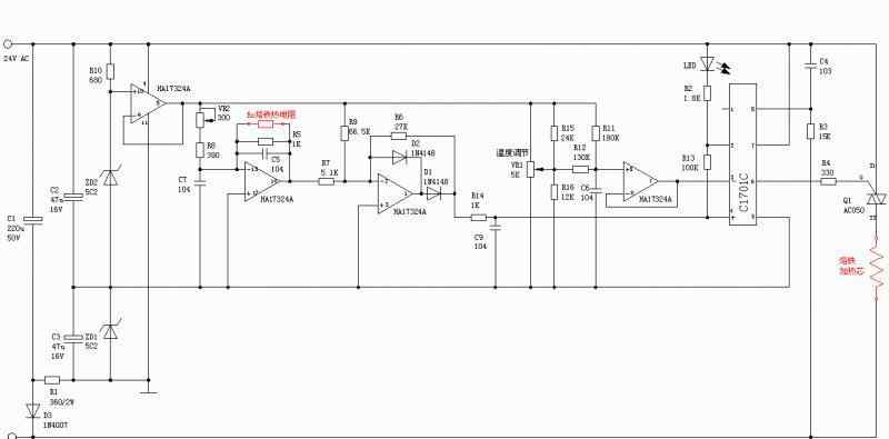 HAKKO白光 HAKKO936白光焊臺(tái)工作原理圖