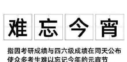 元宵節(jié) 四六級(jí)和考研成績(jī)公布！網(wǎng)友心痛：注定難忘今宵......