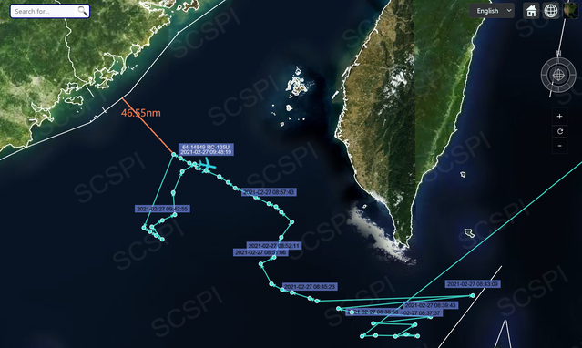美軍偵察機(jī)逼近廣東海岸偵察 最近僅46.65海里！