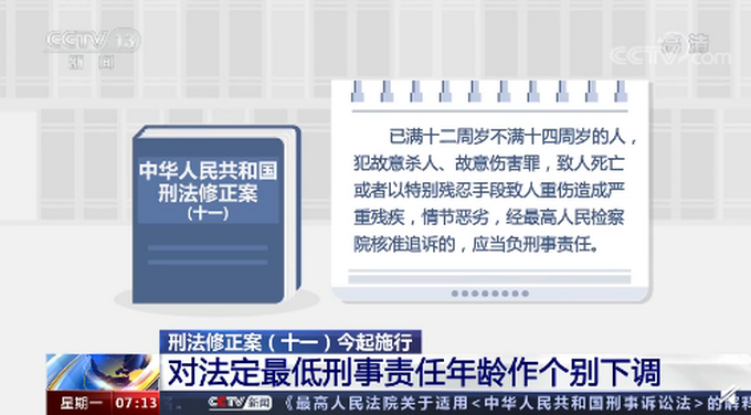 周知！冒名頂替他人入學(xué)入刑 法定最低刑責(zé)年齡個(gè)別下調(diào)至12歲