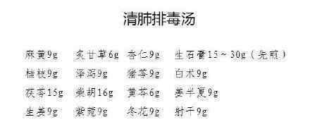 清肺排毒湯 對新型肺炎有治療作用嗎附藥方