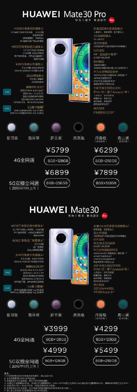 華為Mate30召開發(fā)布會(huì) 華為Mate30國行版價(jià)格是多少