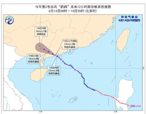 臺風鸚鵡登陸廣東 哪些地方會有暴雨