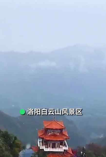 河南金頂樓閣雪花漫舞似古裝劇 具體是什么情況