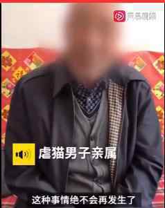 虐貓男子家屬道歉 當事人仍未出面 具體什么情況