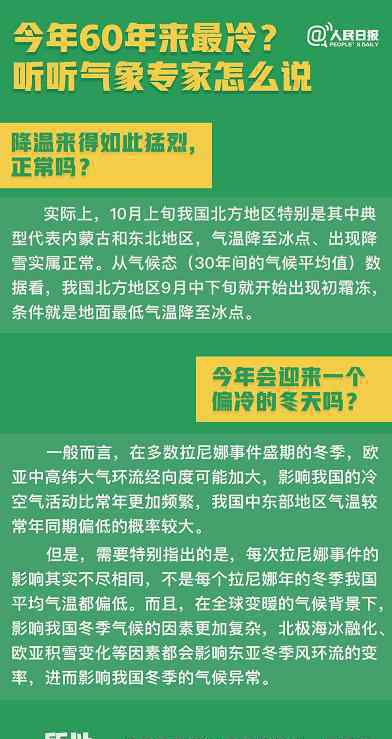 氣象專家辟謠所謂60年來(lái)最冷冬天 具體什么情況