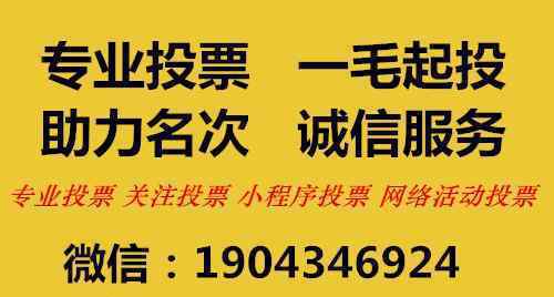 微信投票在哪可以花錢買票，水軍刷票1000多少錢?