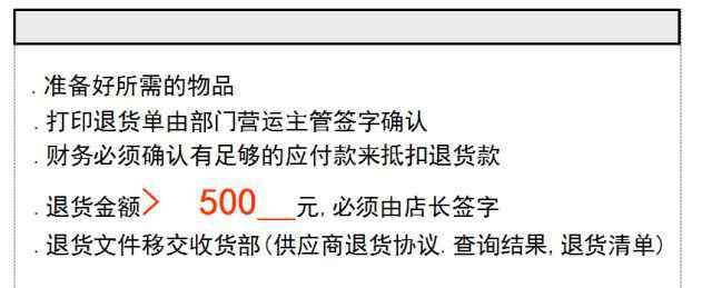 退貨流程 超市供應(yīng)商退換貨流程，你都懂了嗎？