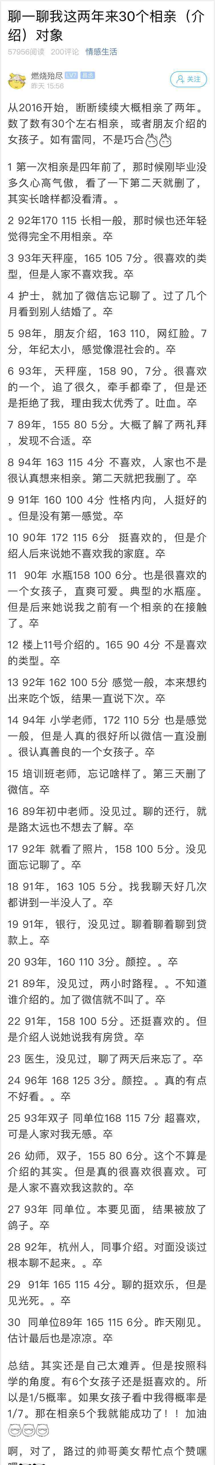 把相親對象列清單打分 能記得起來也是厲害