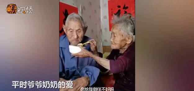 100歲奶奶貼臉陪伴98歲爺爺 究竟發(fā)生了什么?