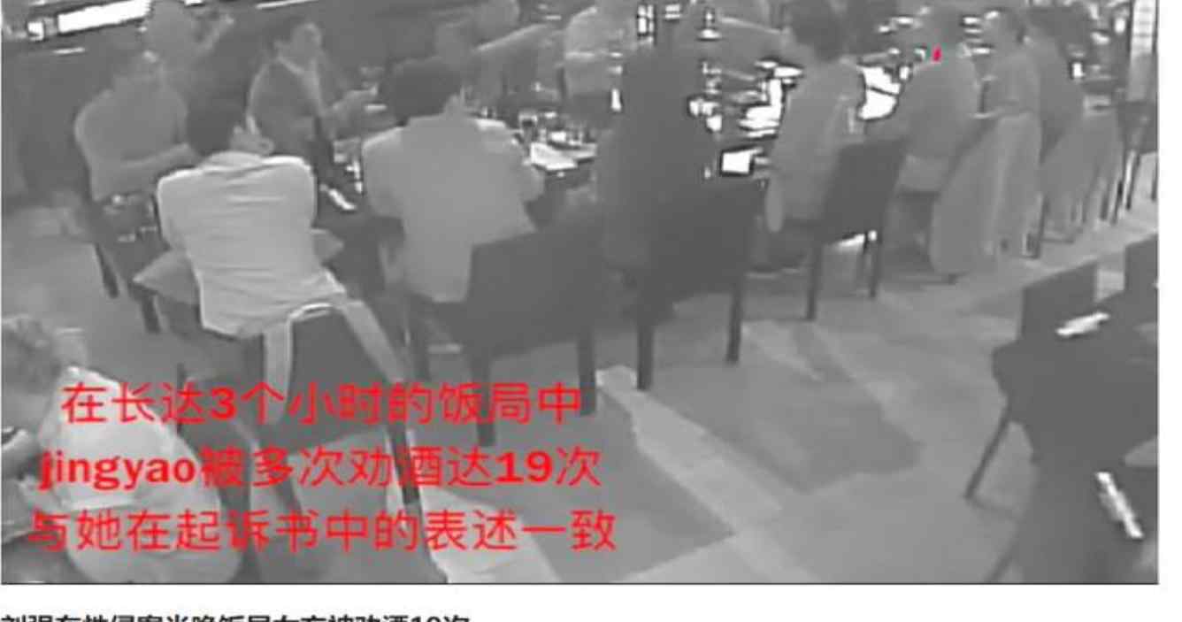 劉強(qiáng)東案女主被勸酒19次 與起訴書(shū)中的表述一致