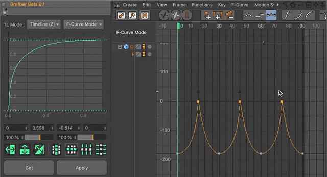 fixer 插件下載 | C4D動畫曲線編輯輔助 - Grafixer