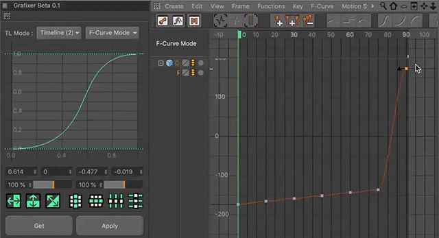 fixer 插件下載 | C4D動畫曲線編輯輔助 - Grafixer