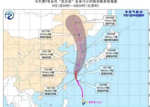 臺風(fēng)美莎克路徑圖實(shí)時(shí)更新預(yù)測 臺風(fēng)美莎克會到遼寧嗎