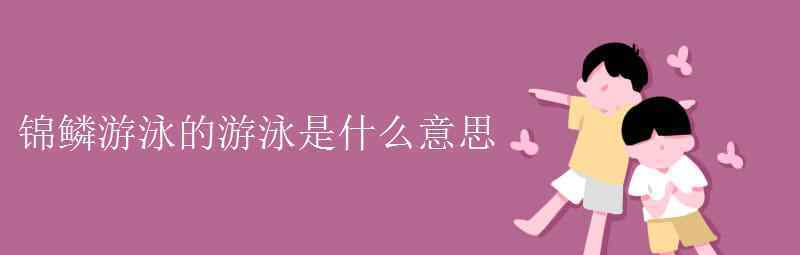 語文知識：錦鱗游泳的游泳是什么意思 登上網(wǎng)絡(luò)熱搜了！