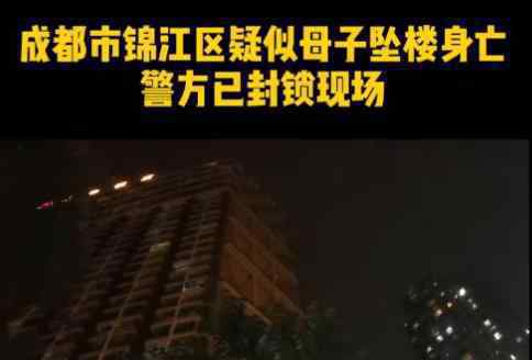 成都一小區(qū)母子跳樓墜亡 為什么跳樓什么情況