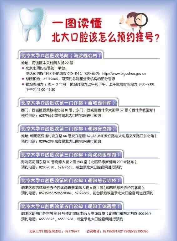 北大口腔醫(yī)院掛號 一圖讀懂-北大口腔醫(yī)院該怎么預約掛號