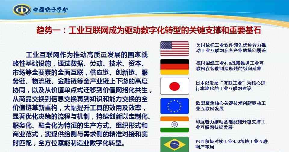 颋 中國(guó)電子學(xué)會(huì)研究咨詢中心主任李颋：全球工業(yè)數(shù)字化轉(zhuǎn)型八大發(fā)展趨勢(shì)