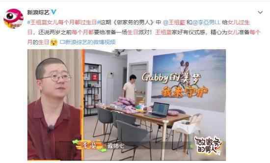 王祖藍女兒每個月都過生日 為什么會這樣做