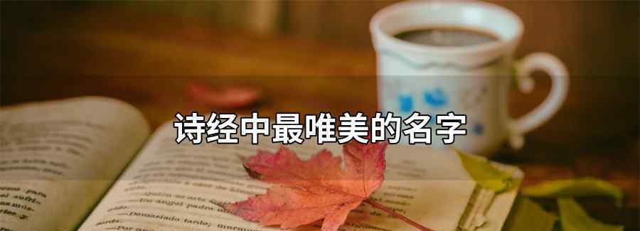 詩經(jīng)中最唯美的名字