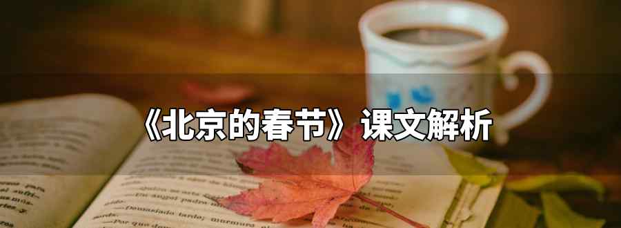 北京的春節(jié)課文解析