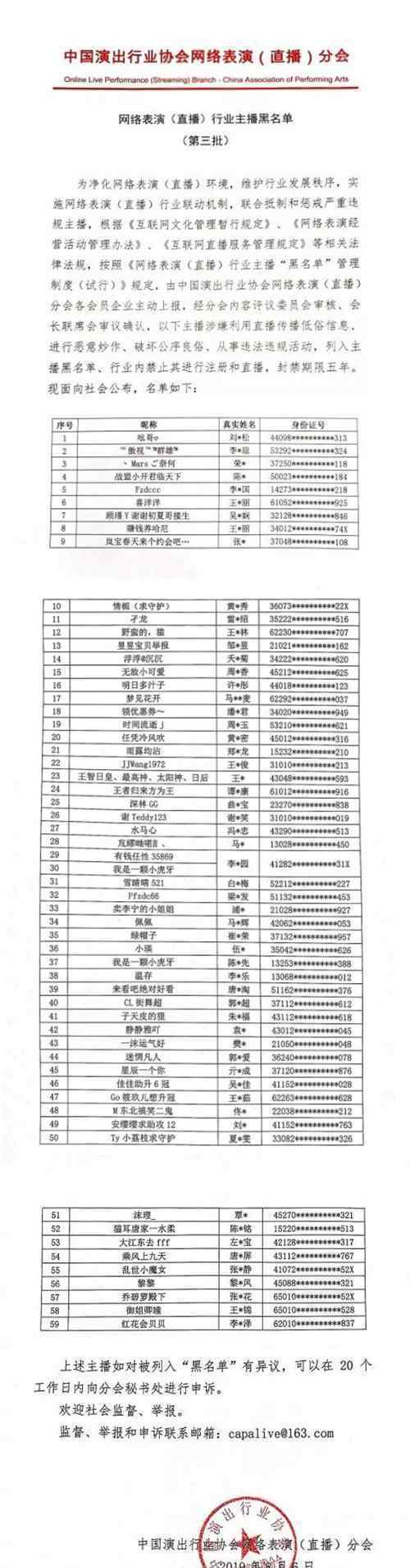 喬碧蘿被納入直播黑名單 五年內(nèi)行業(yè)內(nèi)禁止注冊(cè)和直播