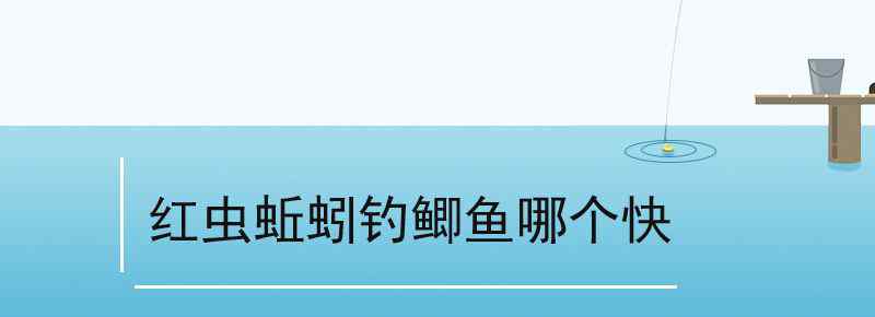 紅蟲蚯蚓釣鯽魚哪個快