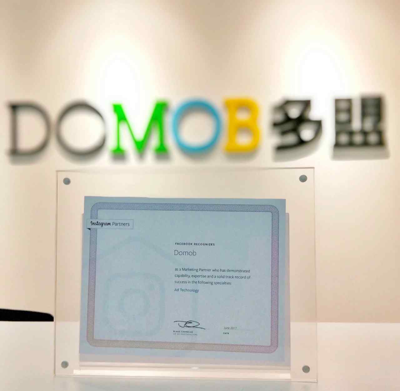 domob 藍(lán)標(biāo)旗下Domob 成為國內(nèi)首家且唯一Instagram Partner，搶灘海外社交推廣