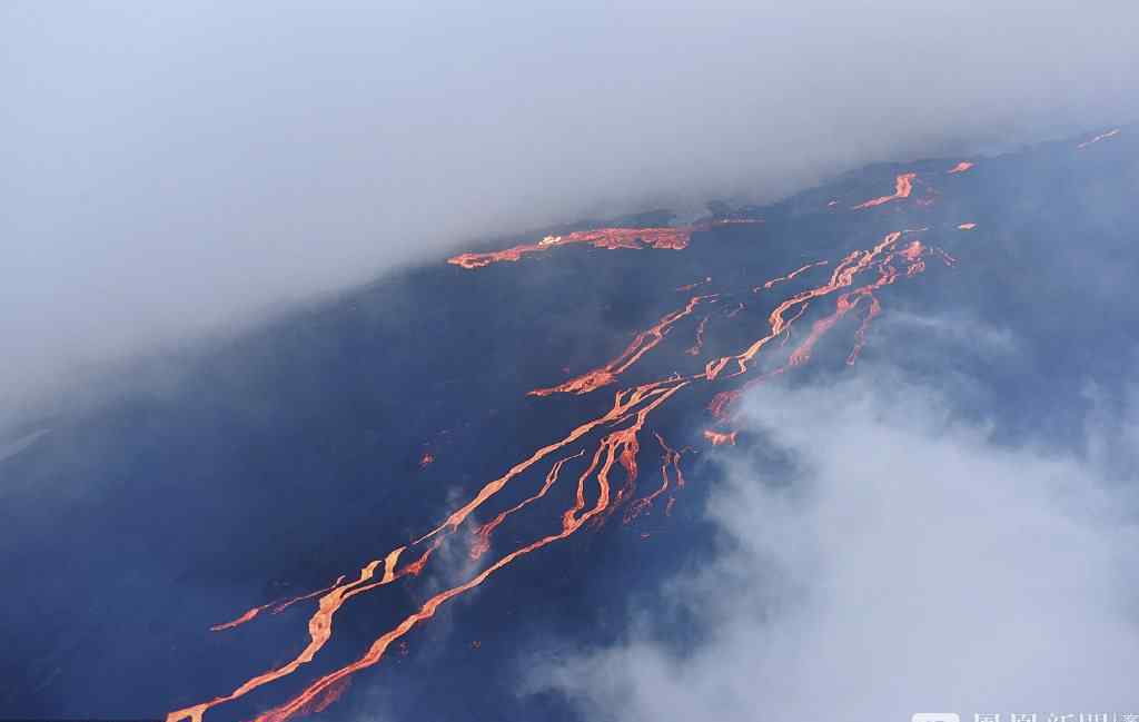 法屬留尼汪島圣皮埃爾Saint Pierre火山爆發(fā) 熔巖流淌成河