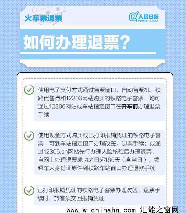 春運機票火車票退改簽須知來了 快過來看一下