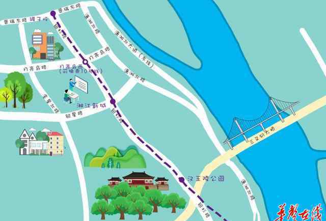 長(zhǎng)沙市公交線路圖 地鐵+公交換乘指南