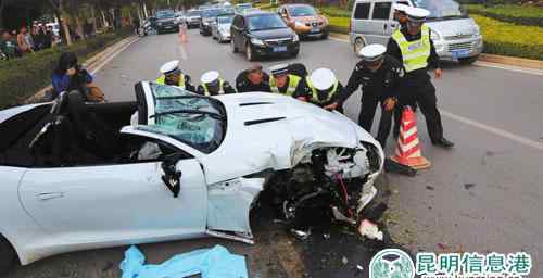 昆明飆車 昆明飆車司機當(dāng)場身亡 現(xiàn)場慘不忍睹/組圖