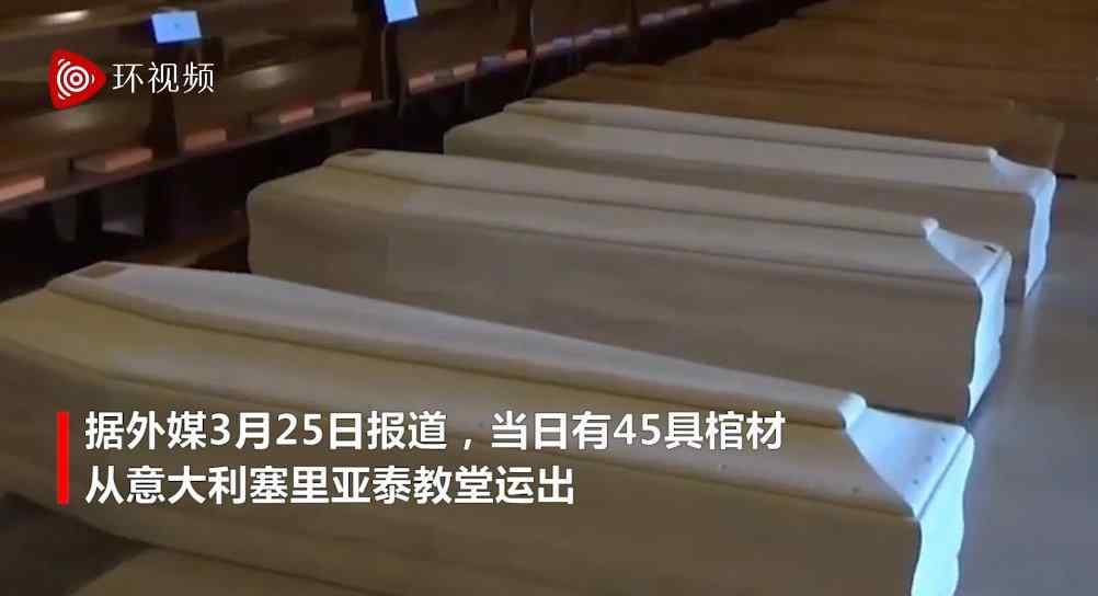 意大利軍車教堂外排隊運遺體 意大利軍車教堂外排隊運遺體 直送火葬場