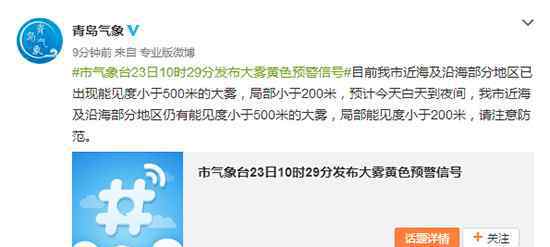 青島大霧 青島發(fā)布大霧黃色預(yù)警 大霧預(yù)警信號的分類及防范