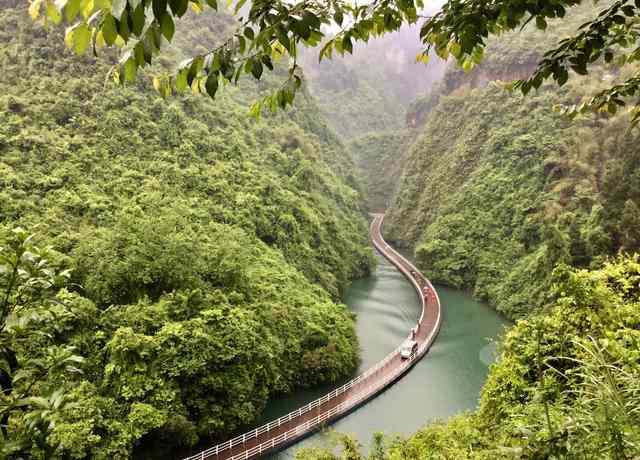 水上浮橋 恩施獅子關(guān)——網(wǎng)紅水上浮橋