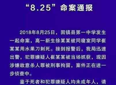 安徽新生刺死室友 悲劇真相簡直令人痛心