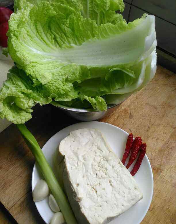 白菜炒豆腐的做法 白菜炒豆腐的家常做法 白菜炒豆腐食譜簡單做法