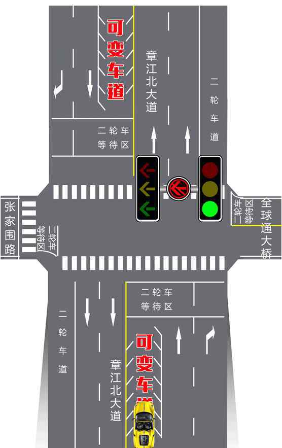 可變車道怎么走 衡水新增30處“可變車道”，怎么走？